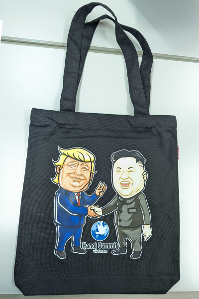トートバッグ トランプ大統領＆金正恩氏