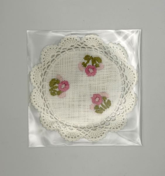 ピンクフラワー　コースター