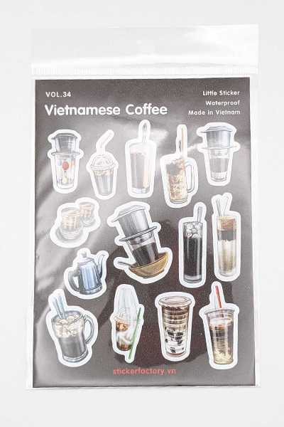 ベトナムコーヒーステッカー（防水加工）