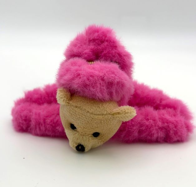 ピンクくまヘアクリップ