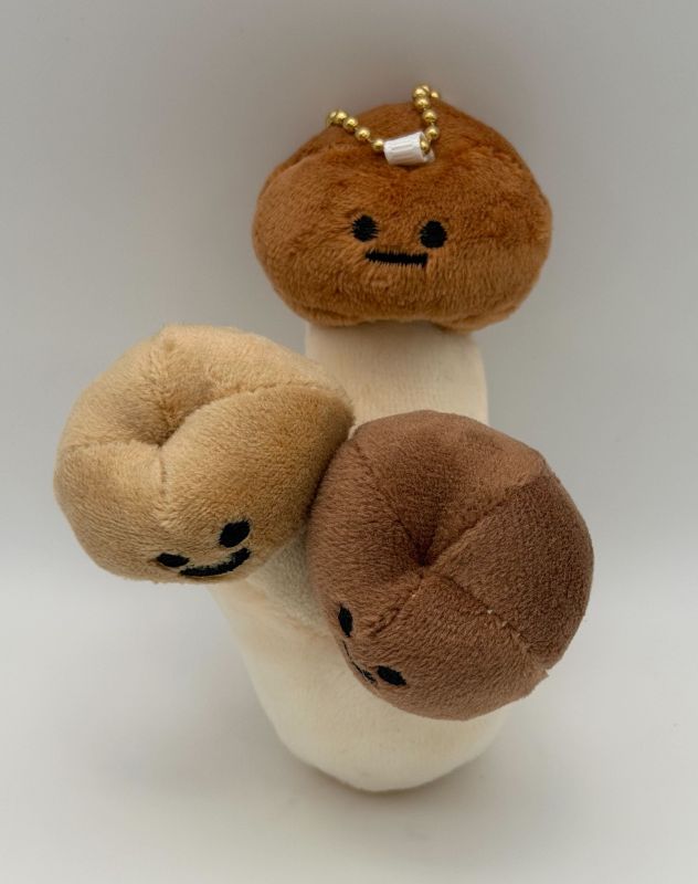 きのこぬいぐるみマスコットキーホルダー