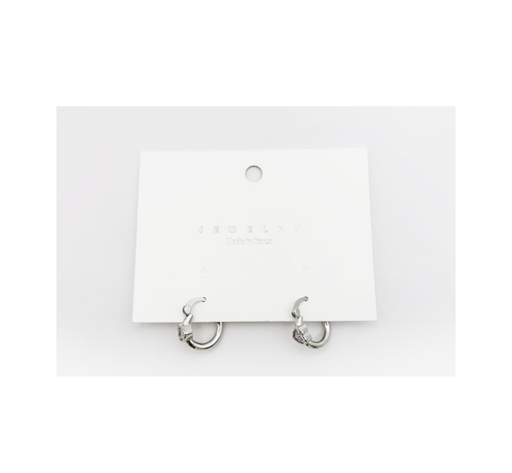 Silver Elegance フープピアス