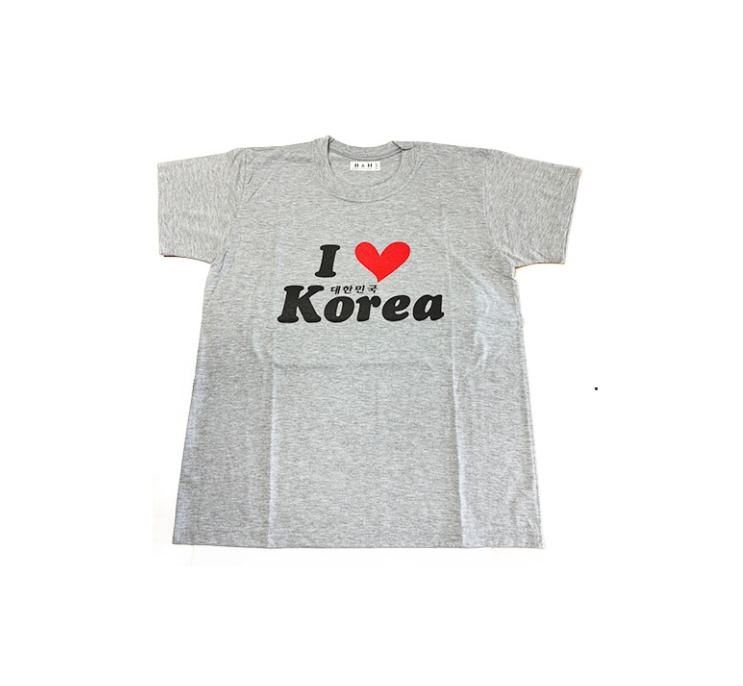 I♡Korea Tシャツ(グレー)